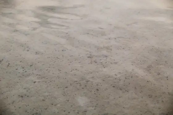 Surface d’une chape fraîchement tirée